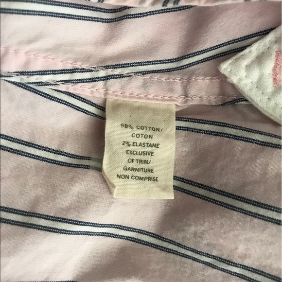 Hollister Pale Pink Stripe Button Down Top - Picture 4 of 8